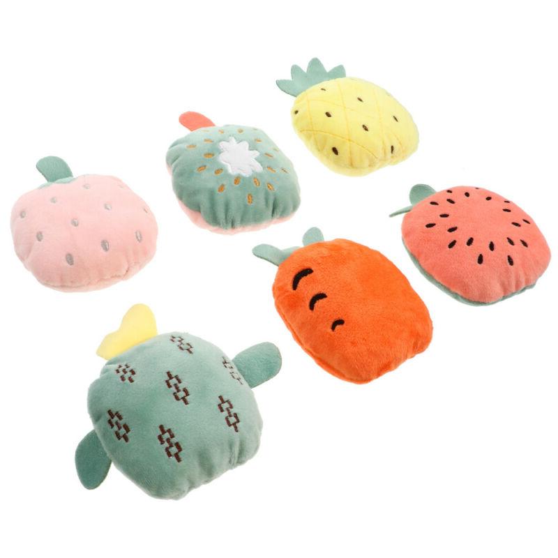 6 pieces chien chat jouets grincants teaser