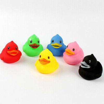 6pcs canards en caoutchouc enfants bebe l