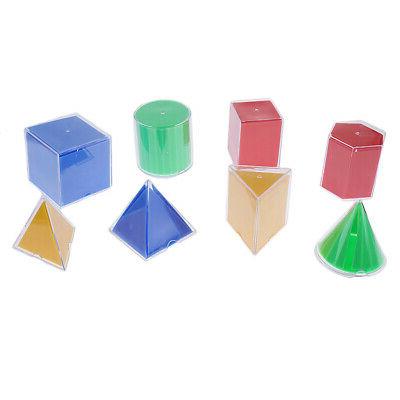 8pcs jouets sensoriels de forme geometrique en