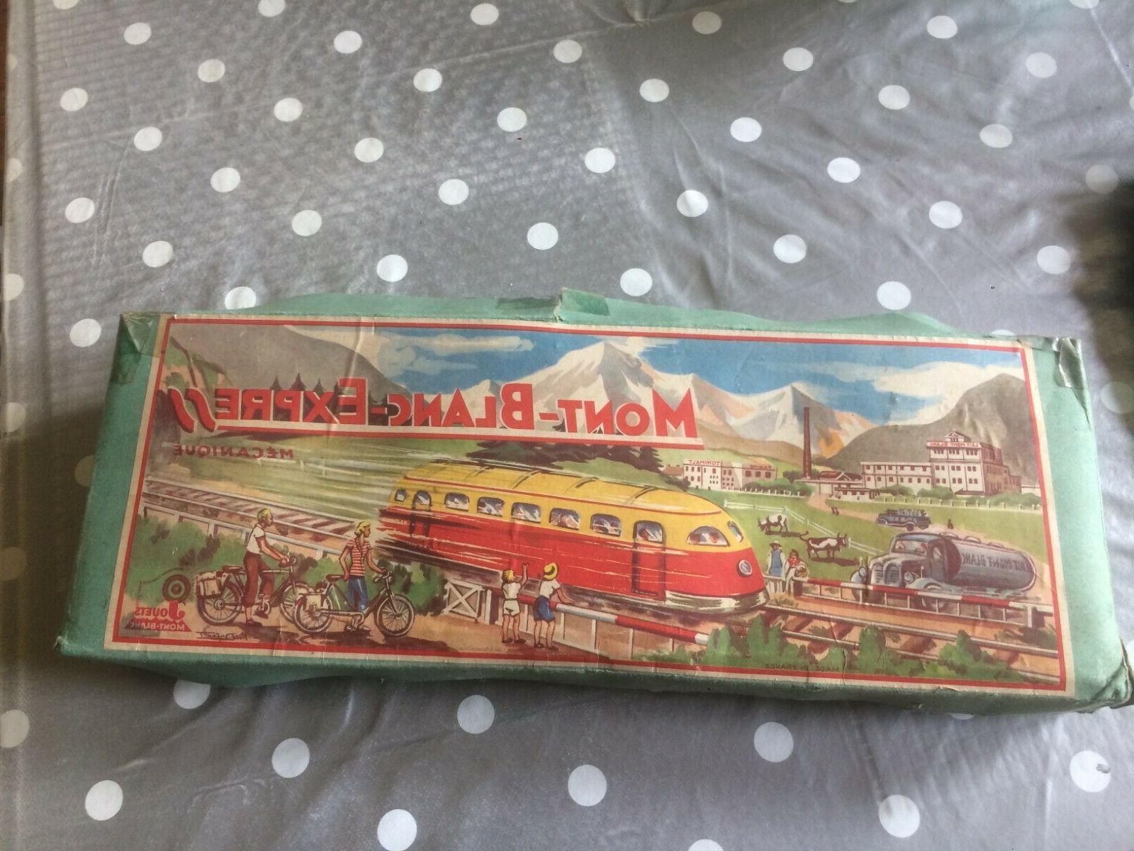 ancien jouet montblanc express en tole noel