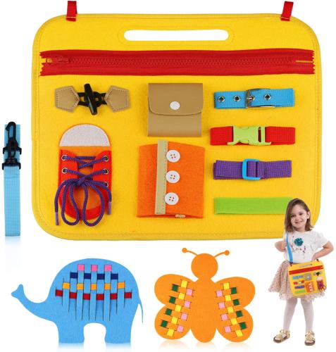 aovowog busy board pour enfants jouet montessori