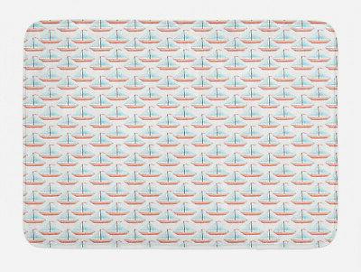 bateau a voile tapis de bain voiliers