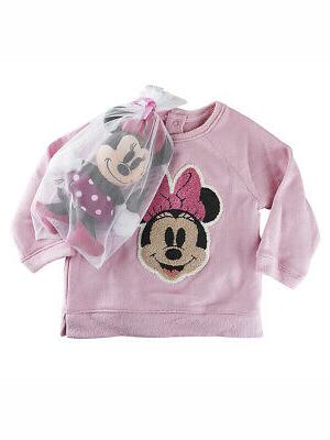 bebe fille minnie mouse pull jouet rose