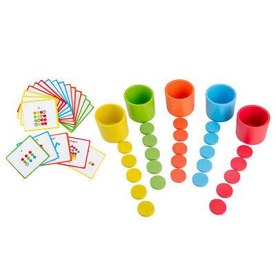 blocs de jouets montessori en bois enfants
