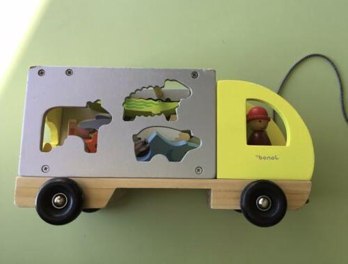 boite a formes camion jouets en bois