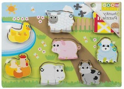 chunky puzzle bois enfants bas age enfants