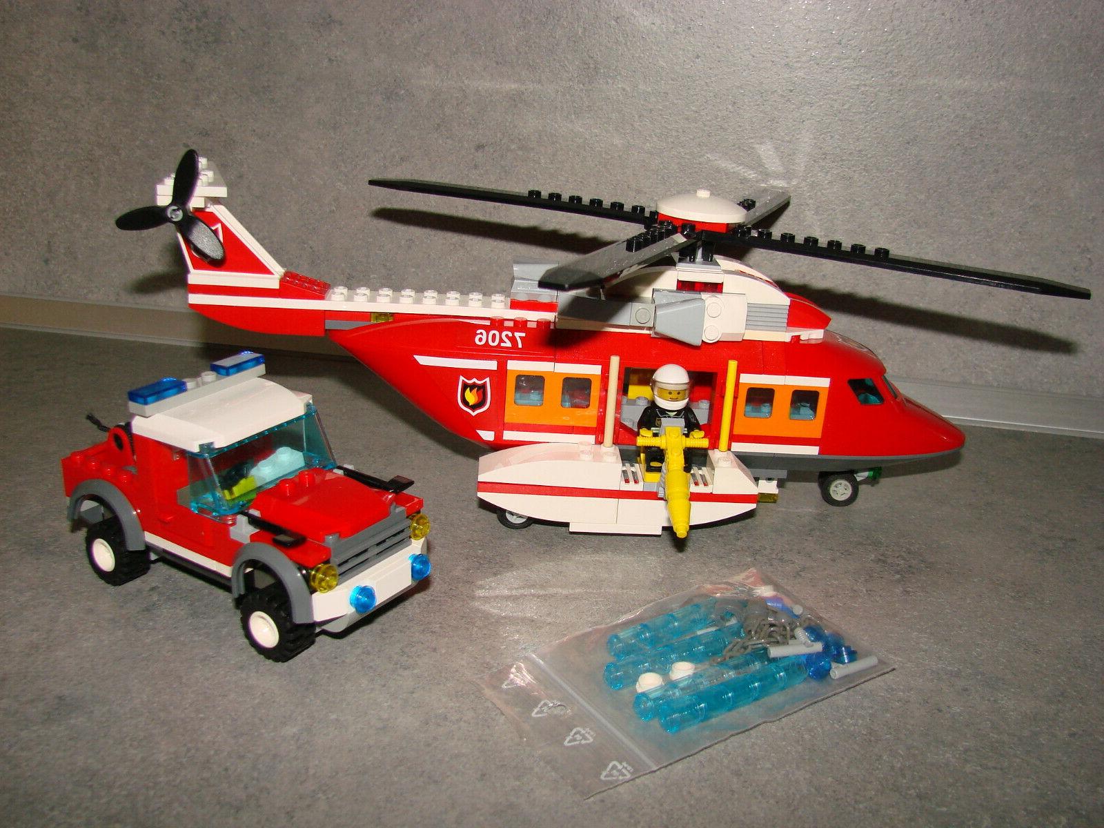 city ref 7206 helicoptere and fire jeep