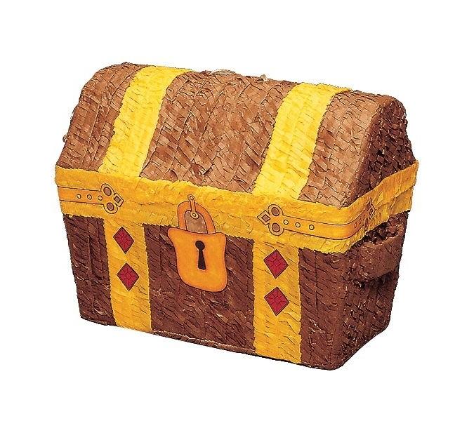 coffre tresor pirate dore pinata jeu fete