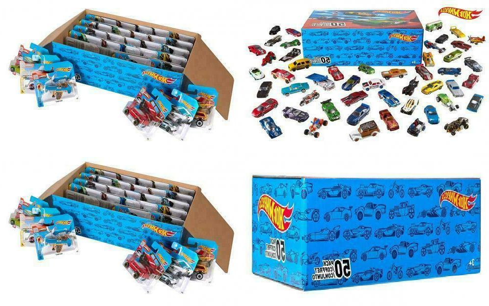 coffret 50 vehicules jouet pour enfant de