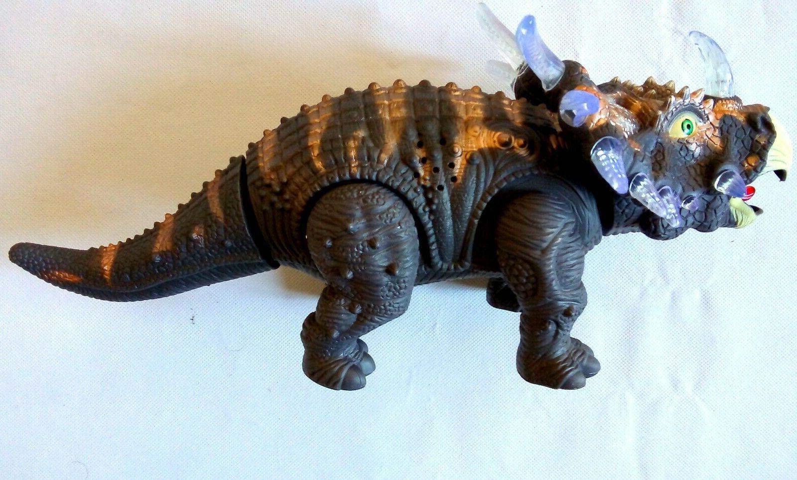 coorun jouets dinosaures pour enfants triceratops marche