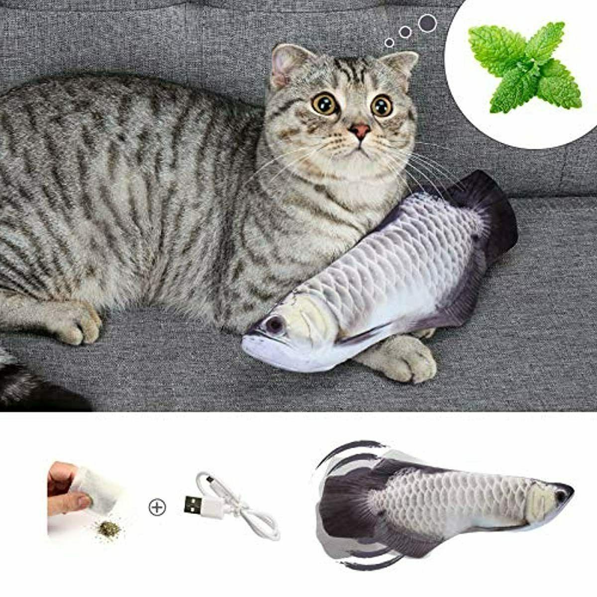 dazspirit jouet chat jouet chat poisson qui