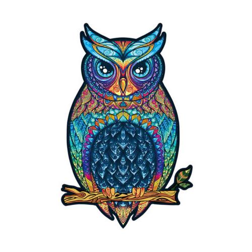 dessin anime en bois hibou conception adulte