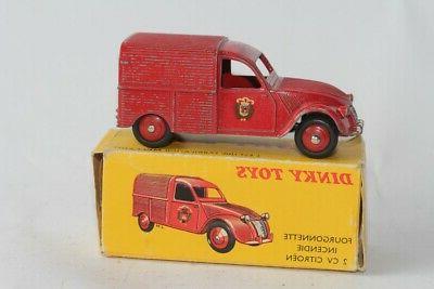 dinky toys voiture miniature 25d fourgonnette incendie
