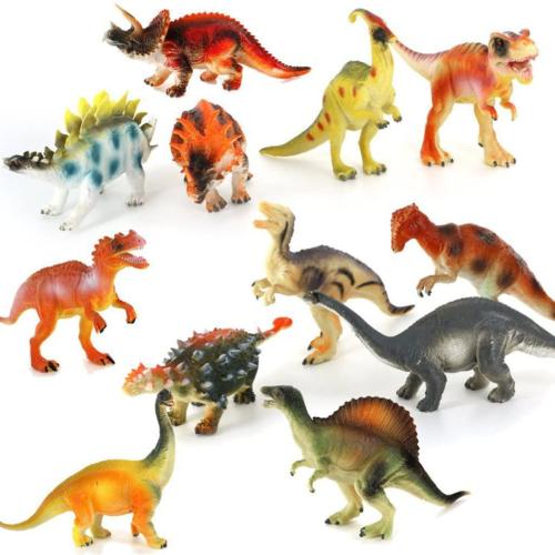 dinosaure jouet 12 pieces ensemble plastique enfant