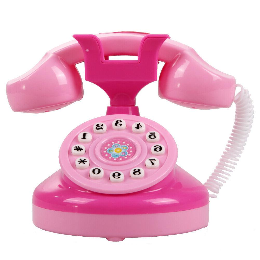 educational emulational telephone rose semblant jouer jouets