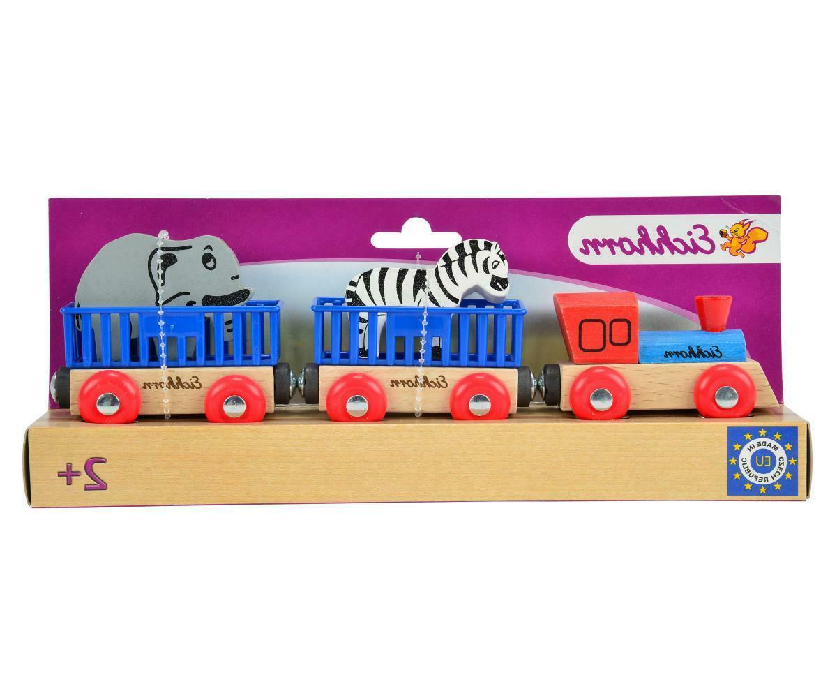 eichhorn train en bois tierzug enfants jouet