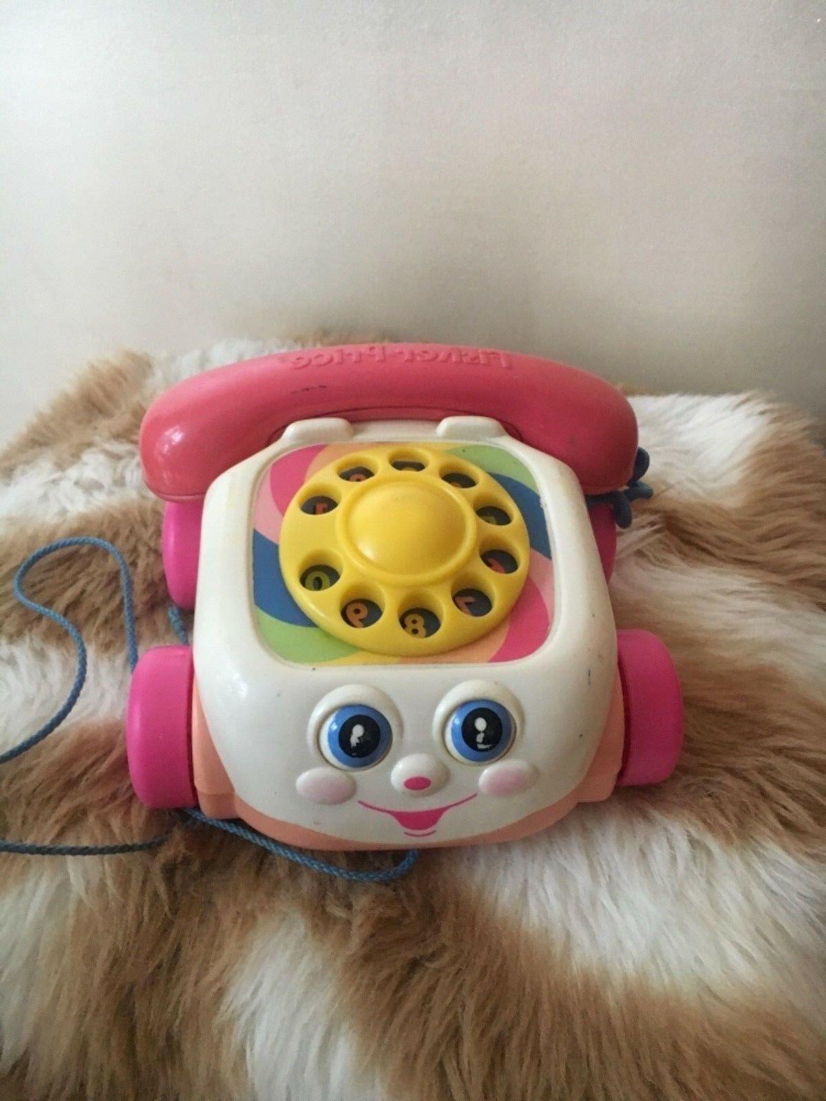 fisher price telephone couleur rose jouet a