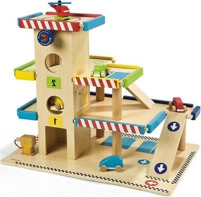 garage en bois 3 etages jouet en