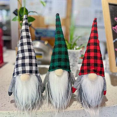 gnome sans visage poupee en peluche noel
