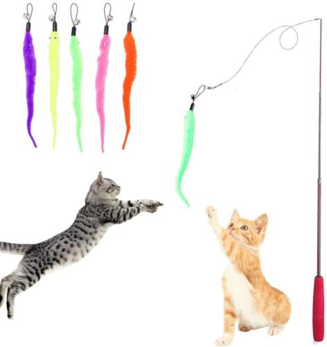 jouet a plume pour chat canne a