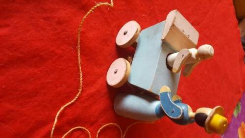 jouet a tire en bois nounour londeau