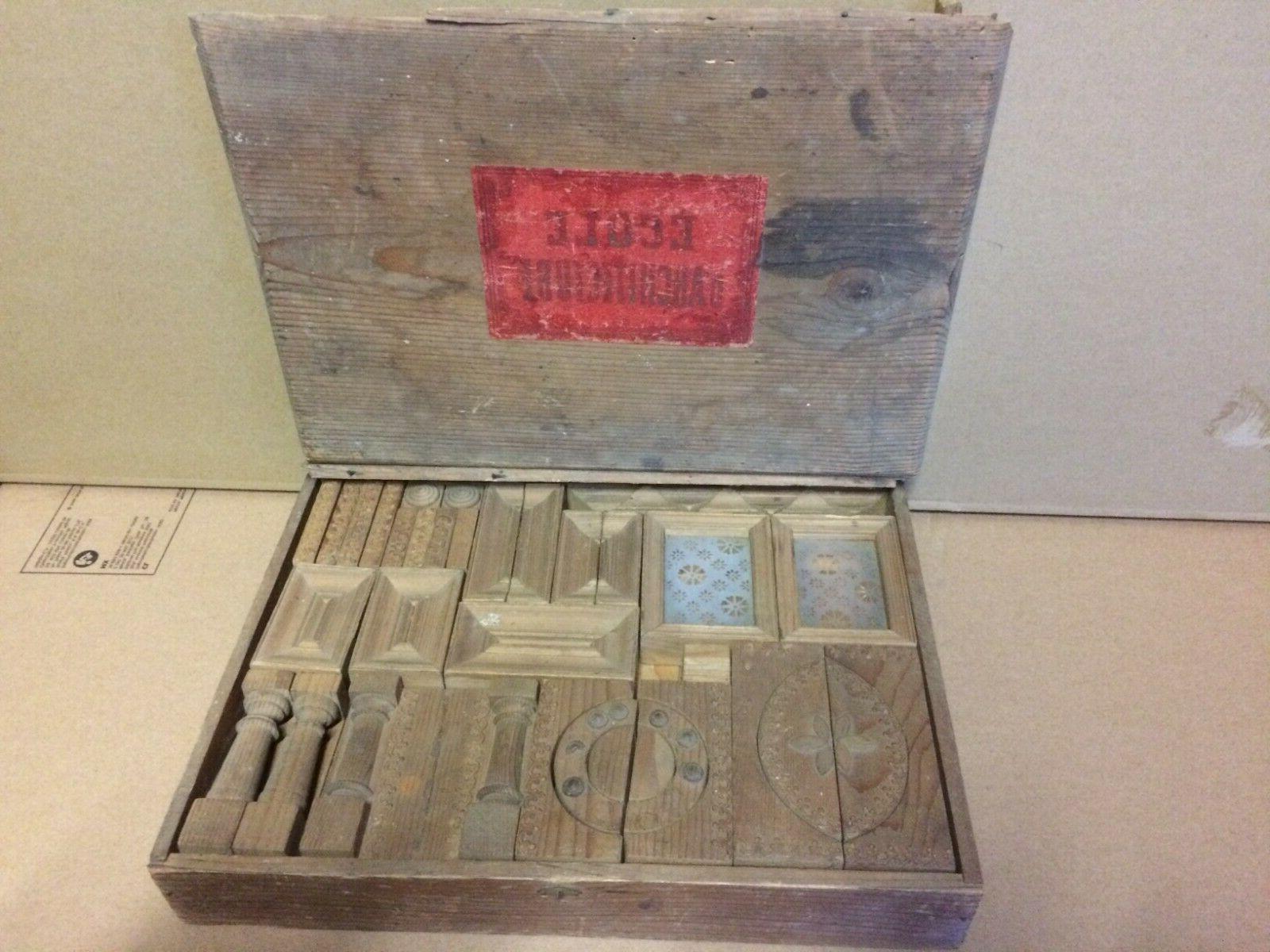 jouet ancien jeu de construction en bois