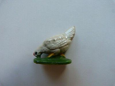 jouet ancien poule picorant