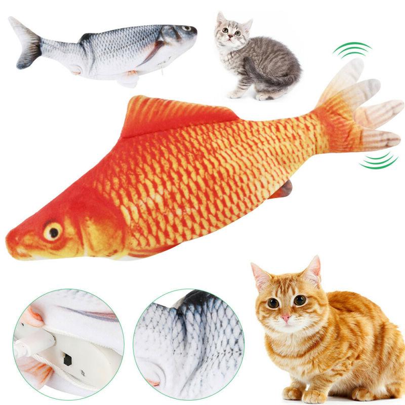 jouet chat interactif electrique usb agitant forme