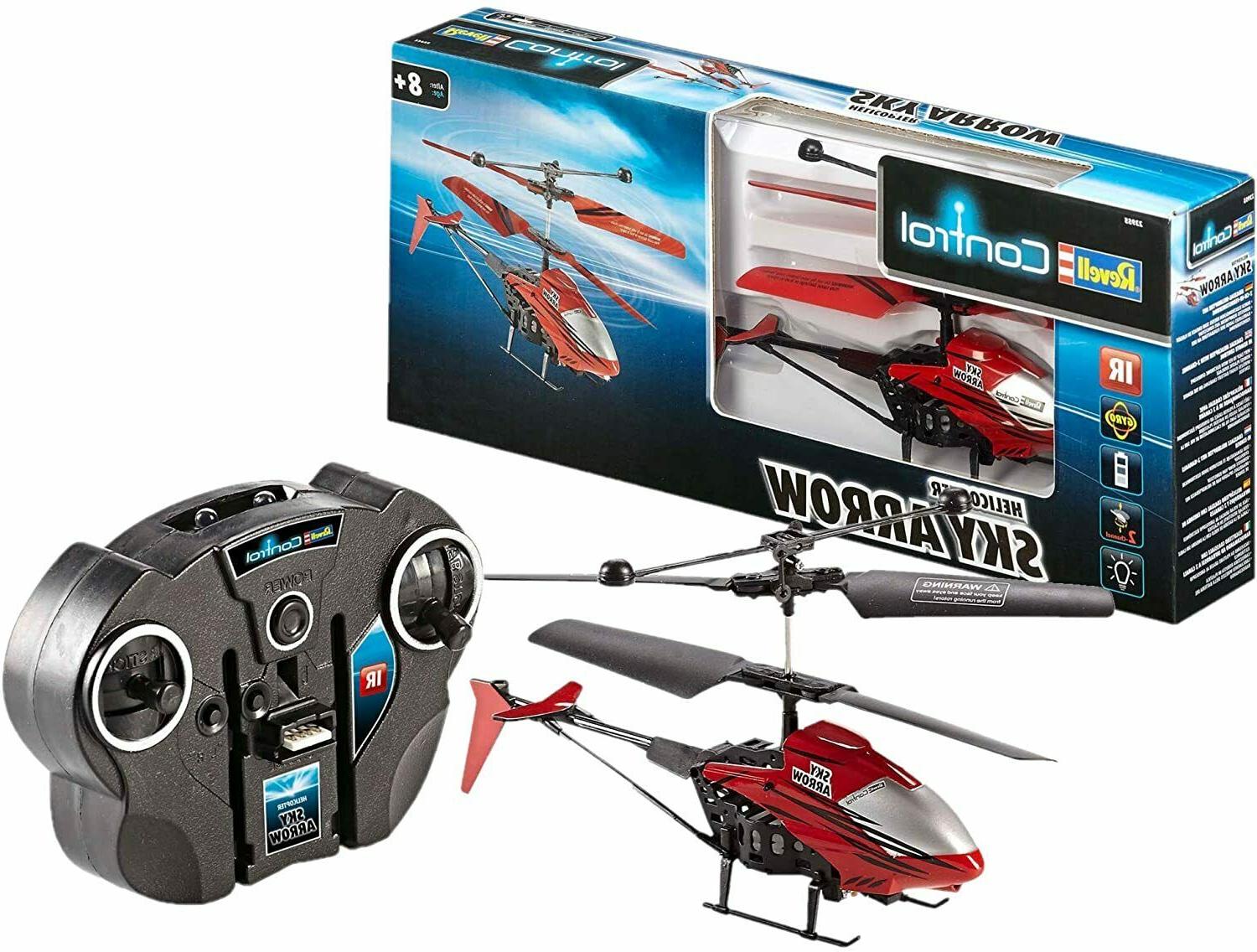 jouet enfants helicoptere radiocommande sky arrow rouge