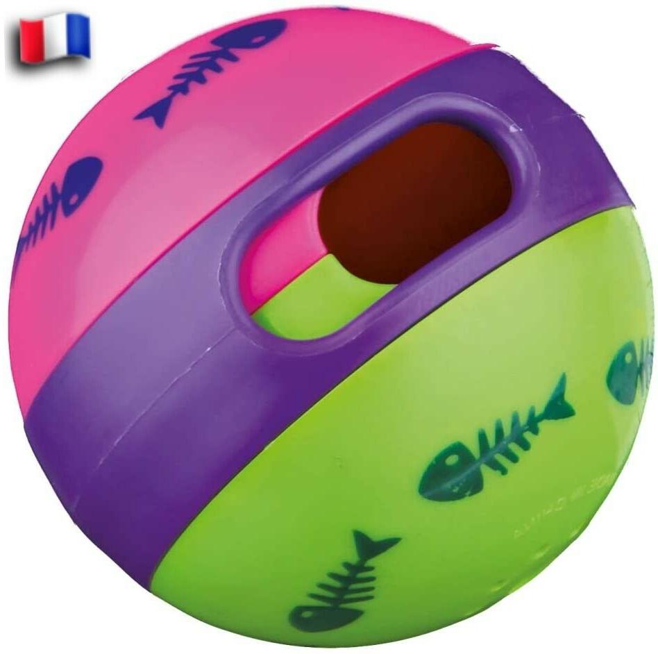 jouet interactif pour chat distributeur de croquettes