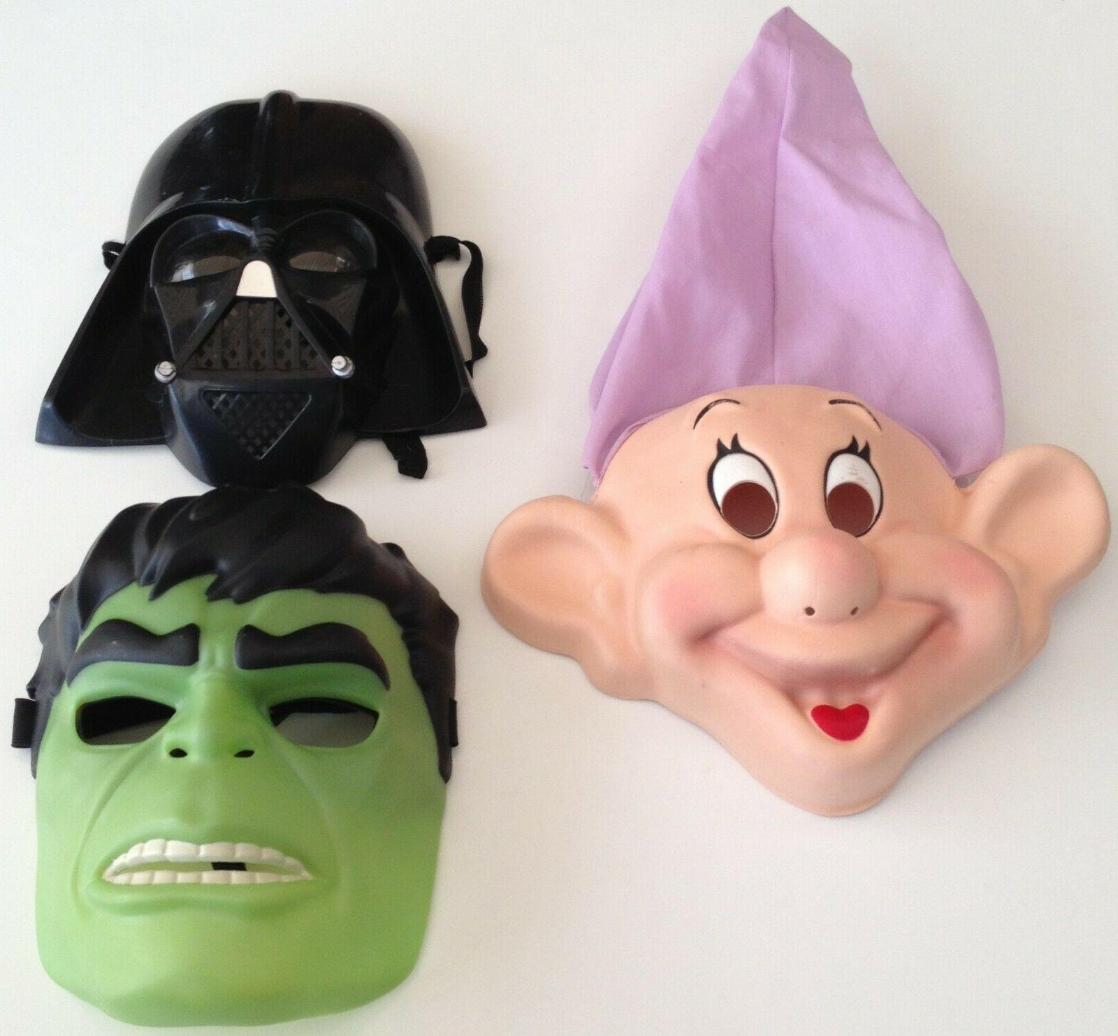 jouet lot de 3 masques simplet dark