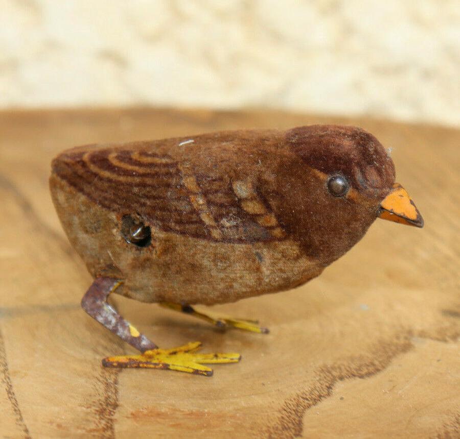 jouet mecanique automate oiseau en tole made