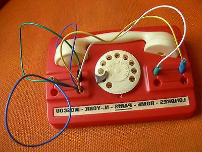 jouet petit telephone annees 60 en plastique