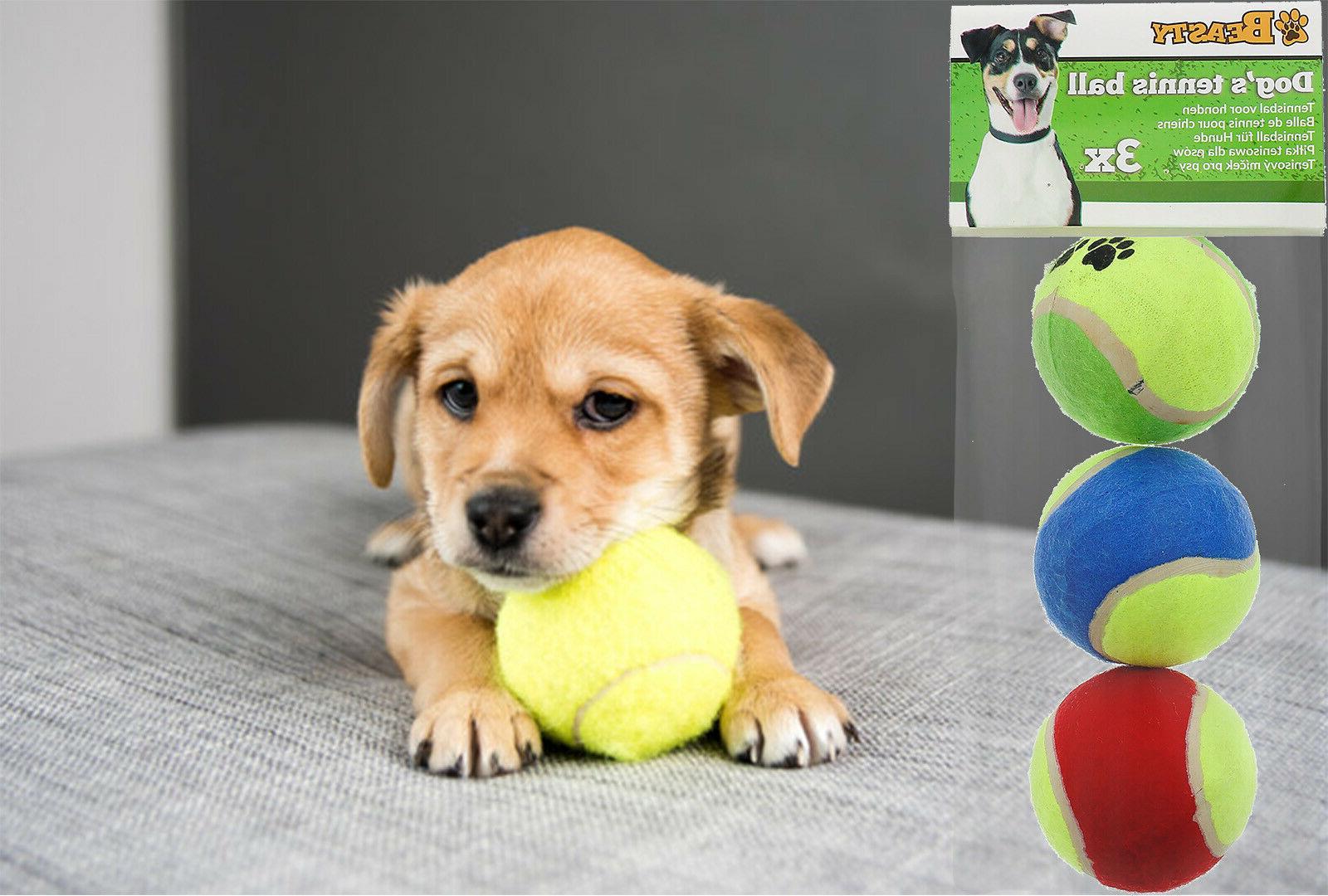 jouet pour chien balles x 3 jaune
