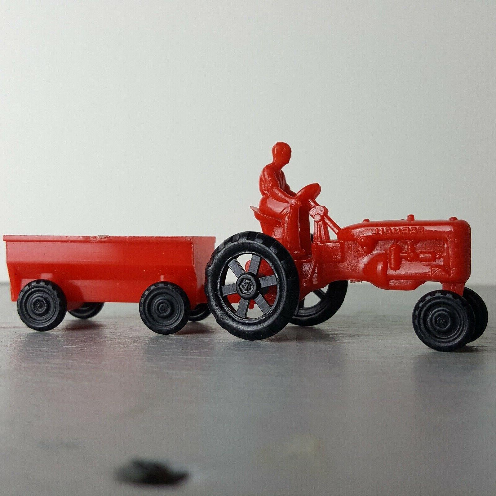 jouet tracteur farmall miniature avec remorque et