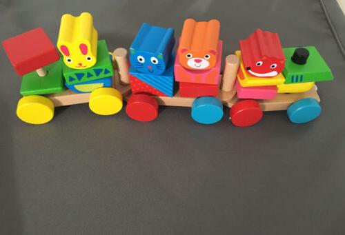 jouet train en bois enfant comme neuf