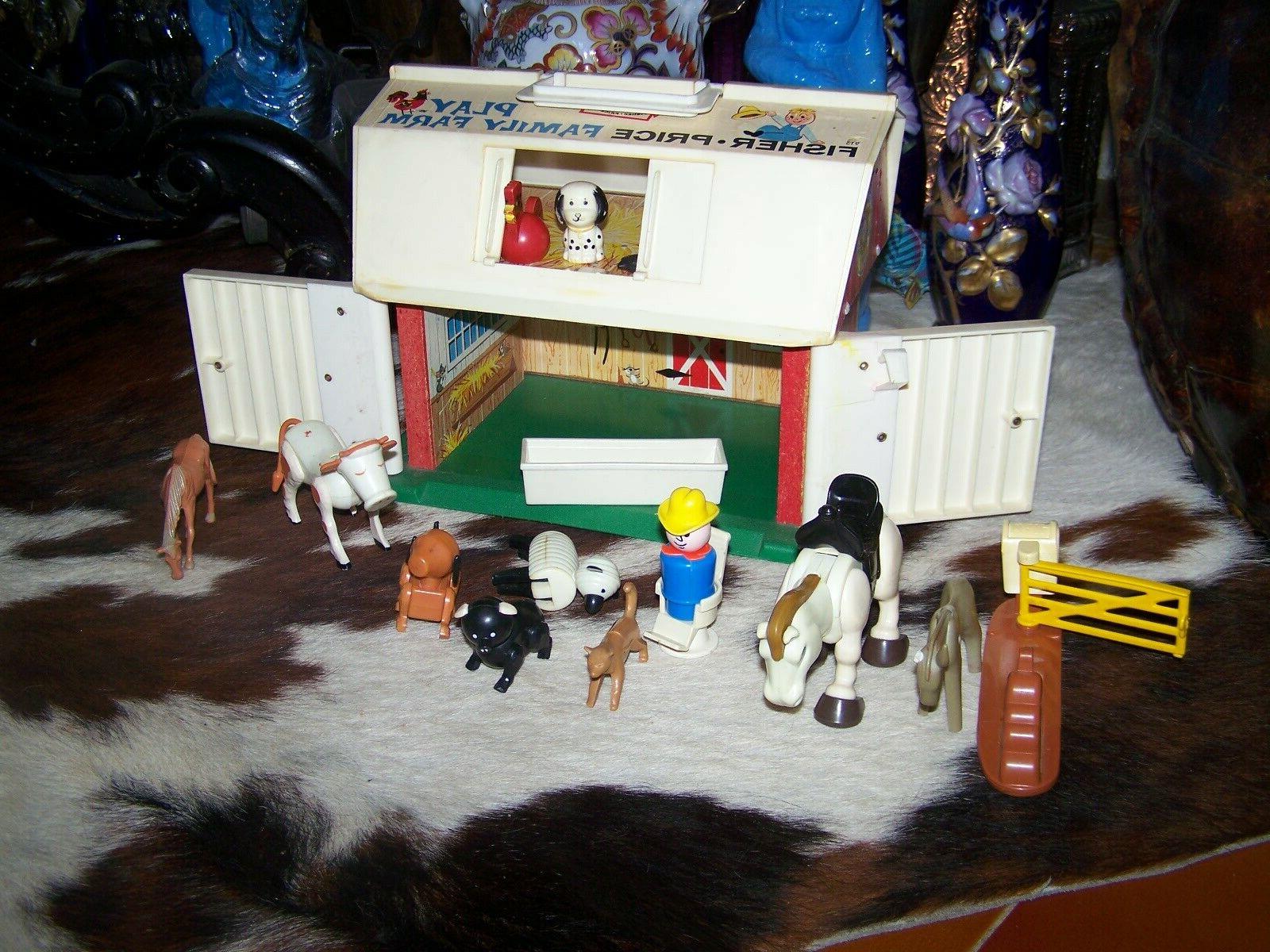 jouets anciens ferme animeaux fisher price en