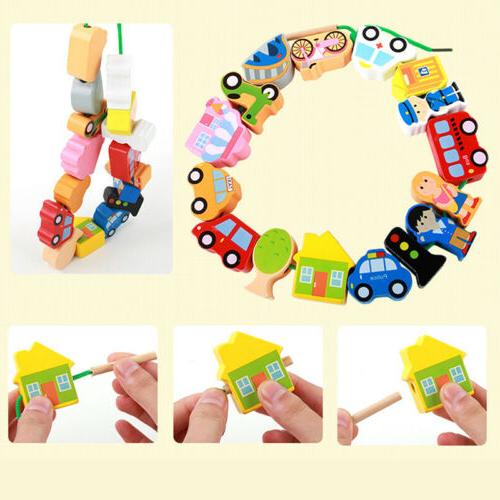 jouets de lacage en bois enfants cube
