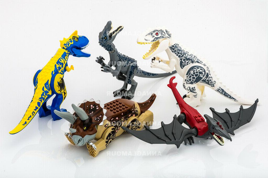 jurassic world dinosaures construction blocs jouets figurine