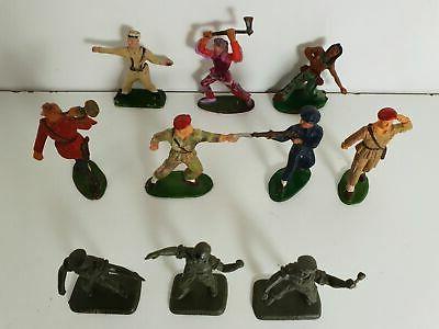 lot 10 soldats militaires et indiens starlux