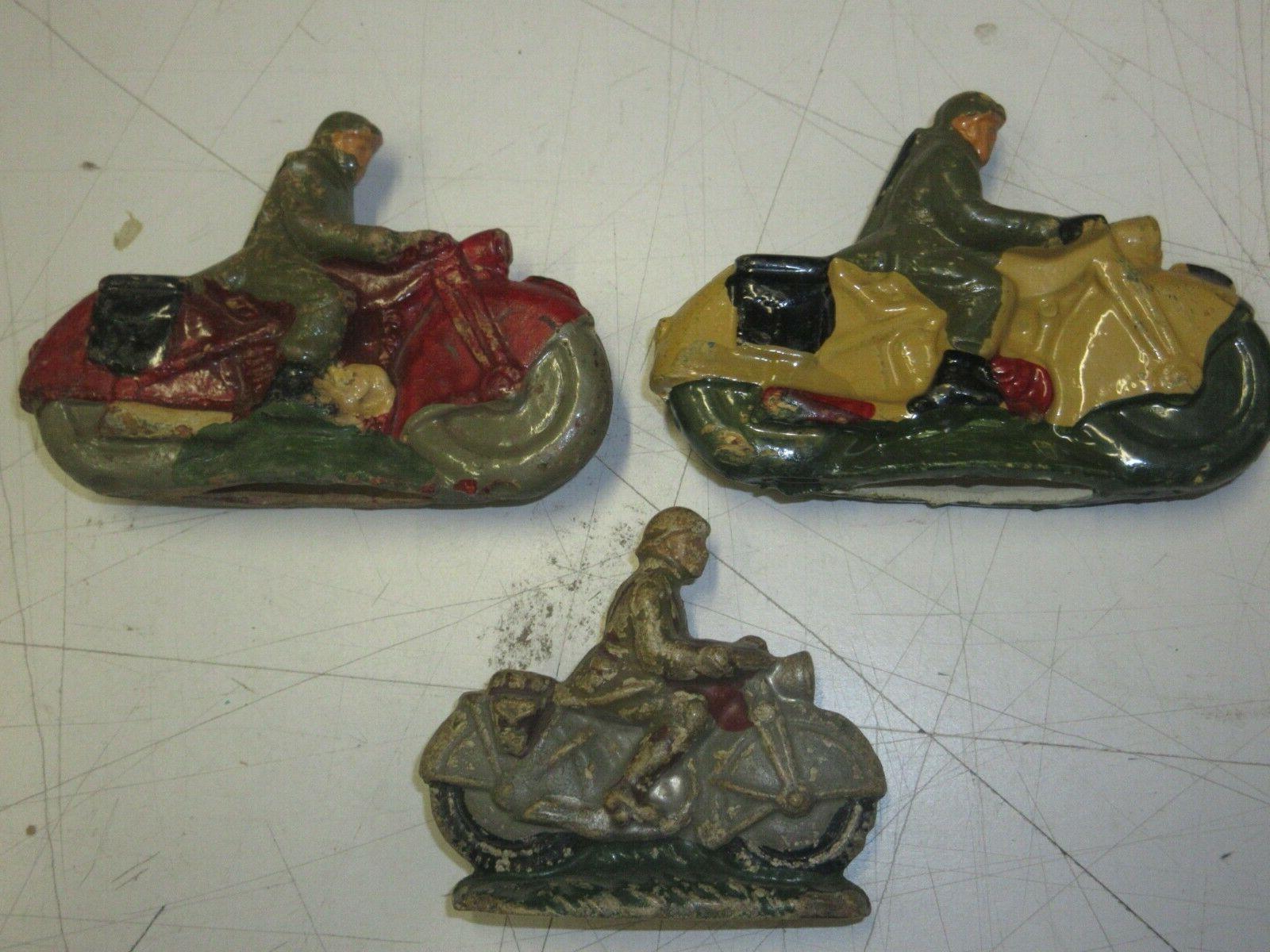 lot 3 jouets anciens platre et farine