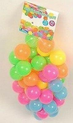 LOT 50 BALLES BOULES PLASTIQUES JEU EXTERIEUR JOUET JARDIN E