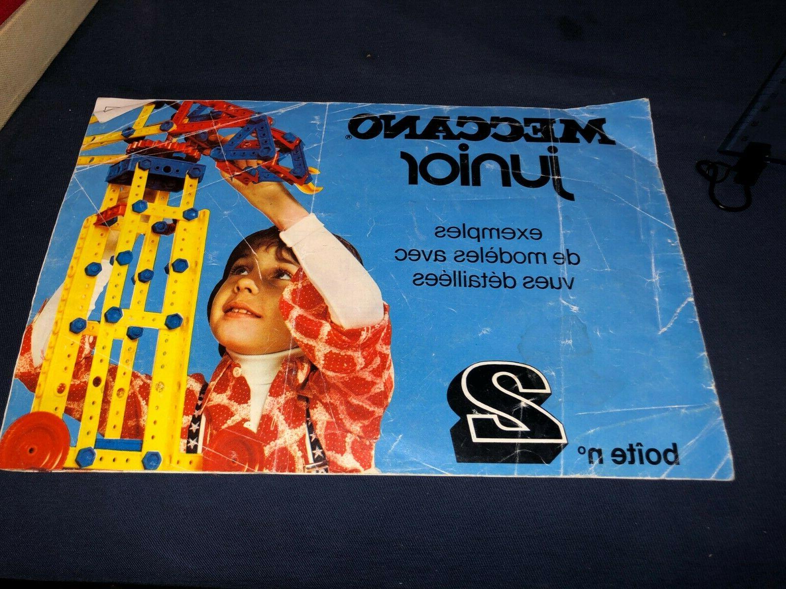 manuel instructions meccano junior boite n2 vintage