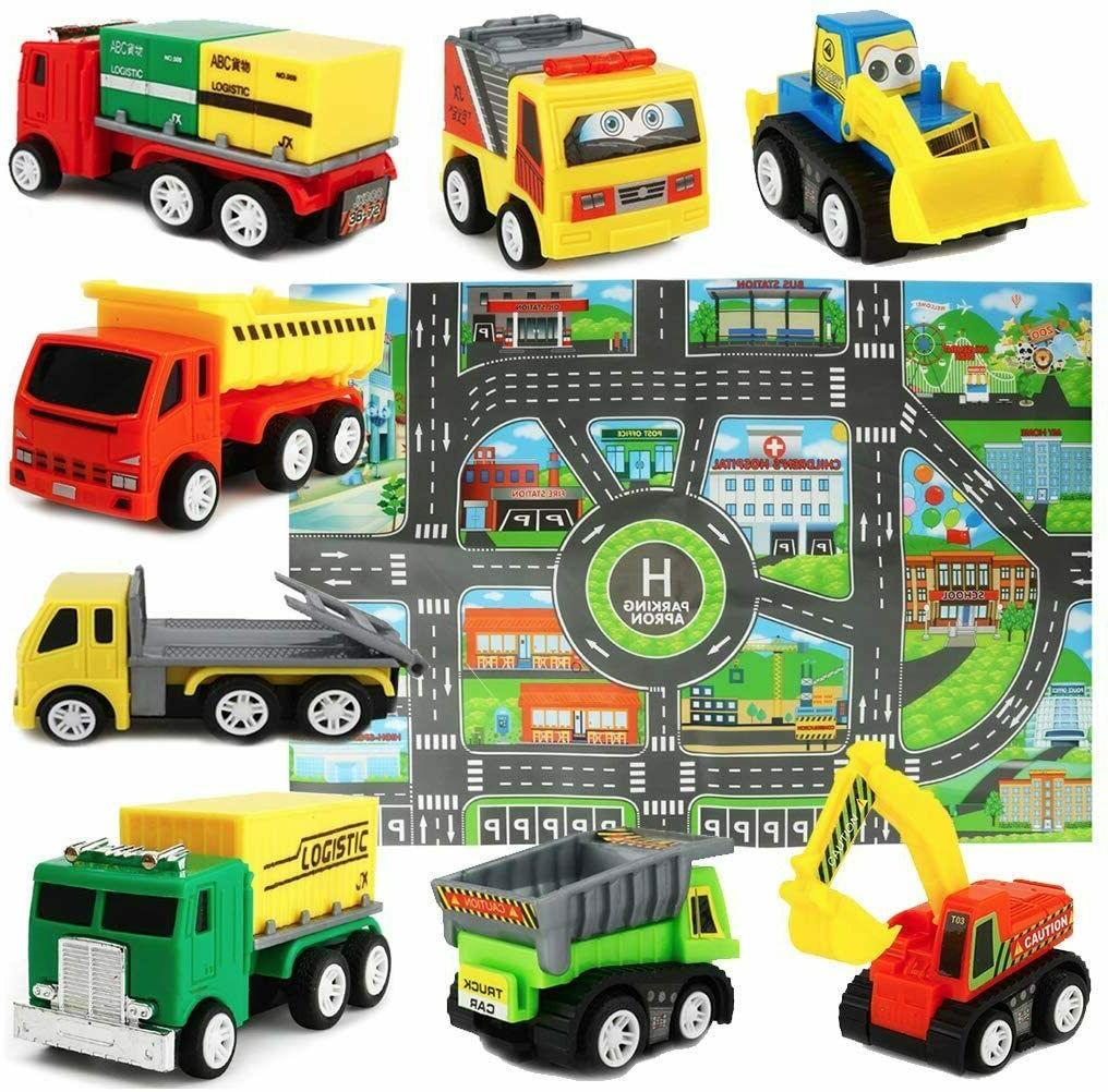 mini modele voiture ensemble jouet camion tapis