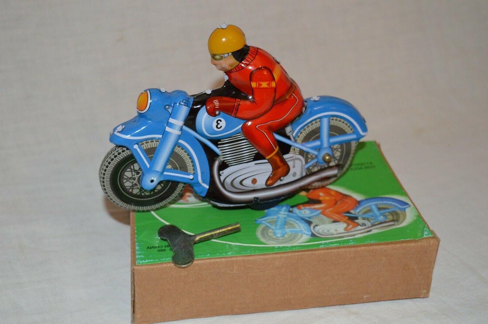 moto jouet tole tin toy 17cm tres