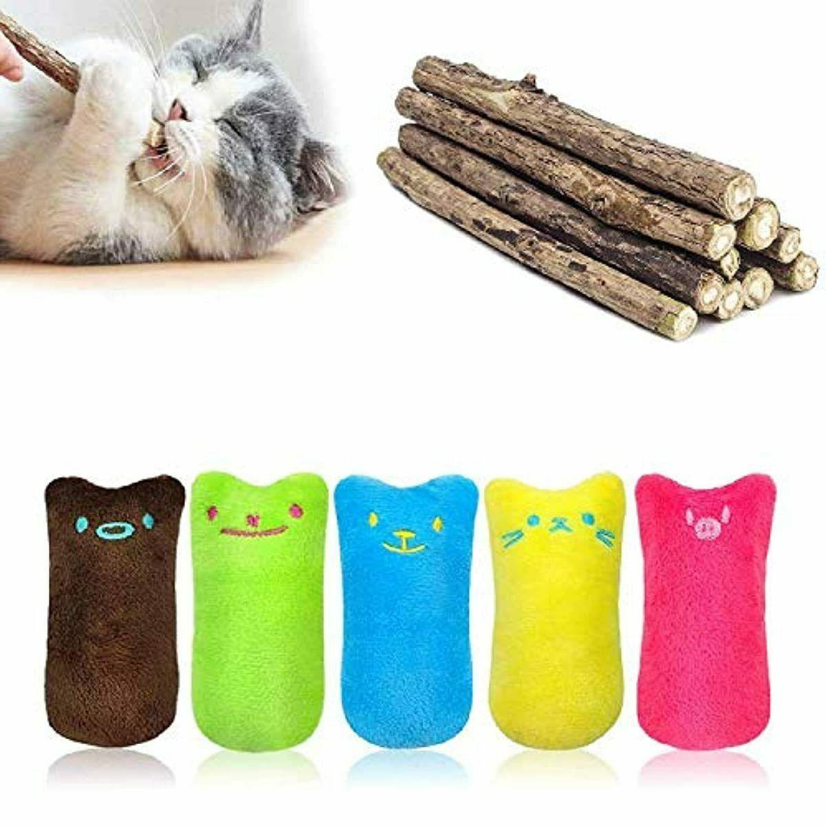 moully 5pcs jouet en peluche catnip jouet