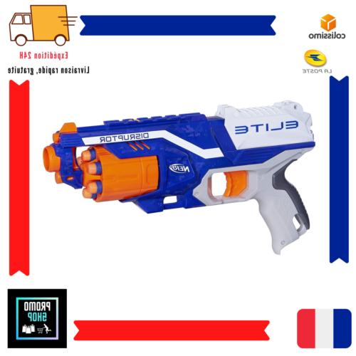 nerf elite disruptor avec 6 flechettes pistolet