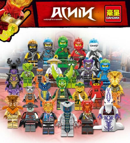 ninjago lot de 24 personnages jouet enfant