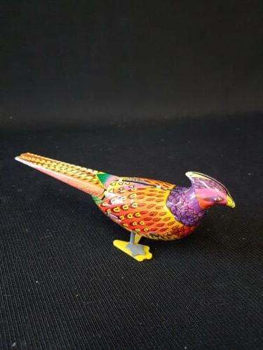 oiseau jouet mecanique en tole fonctionne h