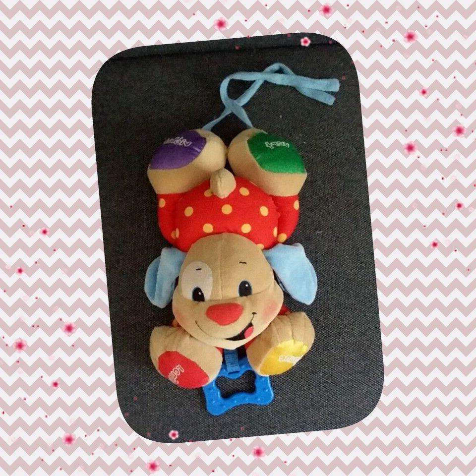peluche doudou jouet d eveil chien allonge